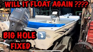 🛥️ FIXING A ROTTEN BOAT - HOW TO REPAIR ALUMINUM BOAT - WELDING ALUMINUM - HULL REPAIR - WELDING 101