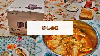 Cooking | Easiest Breakfast \u0026 Dinner | Seafood Tofu Stew | Canon M50 un-boxing | Find Kanon \u0026 Win!