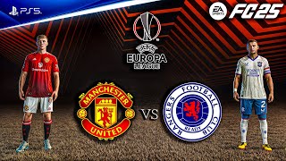 FC 25 - Man United vs Rangers | UEFA Europa League 2025 Full Match | PS5™ [4K60]