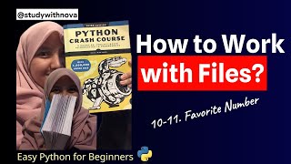 #77 Let's Code Python Crash Course | studywithnova