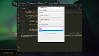 Tkinter 17: ComboBox