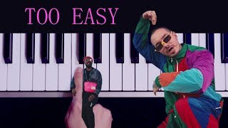 RITMO - The Black Eyed Peas \u0026 J Balvin / one finger EASY piano tutorial (melodica tutorial)