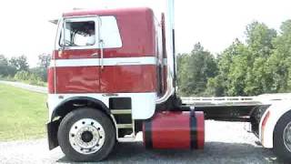 Old School Cabover White Freightliner