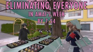 Eliminating Everyone in Amai's Week by 7:54 A.M. - Yandere Simulator