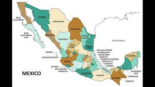 mapa de la republica mexicana