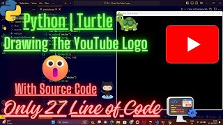 Python Turtle Tutorial: Drawing the YouTube Logo Step-by-Step