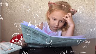 Арина делает Уроки  Как быстро сделать домашнее задание по Математика