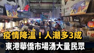 疫情降溫！　人潮多3成 　東港華僑市場湧大量民眾－民視新聞