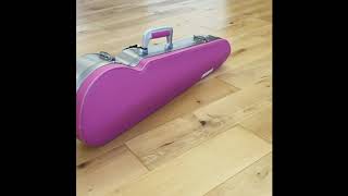 Bam L'Etoile Hightech contoured violin case (Pink)