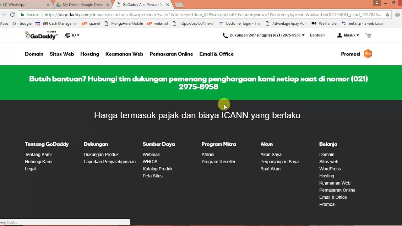 Cara Cek Domain Yang Akan Di Beli - YouTube