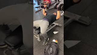 70s for 17 reps Raw | Dumbell Press