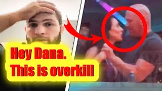 Khabib's insane reaction to Dana White's fight in a nightclub with his wife!