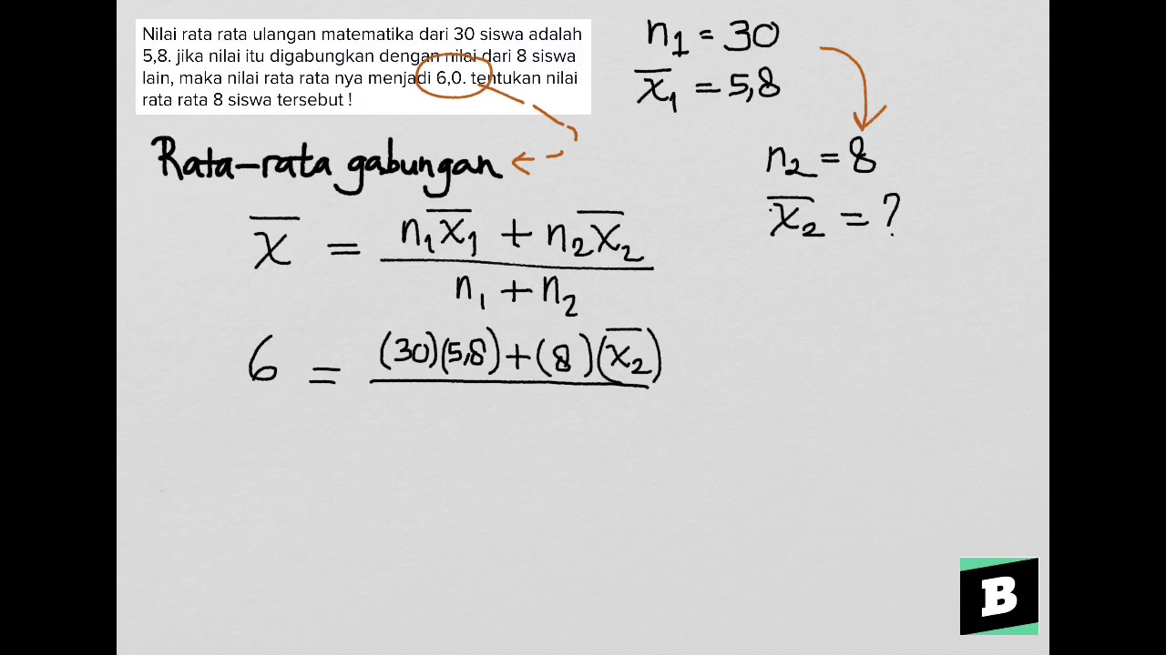 Rumus Rata Rata Gabungan | LEMBAR EDU