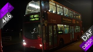 *KICKDOWN* DAF DB250 Wright Gemini on Route 466 [Arriva London South]