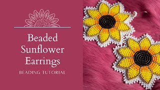 DIY Sunflower Beaded Earrings | Beading Tutorial