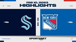 NHL Highlights | Kraken vs. Rangers - February 10, 2023
