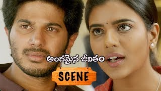 Andamaina Jeevitham Movie Scenes - Dulquer Watches His Father At Garment Company - Emotional Scene