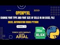 Excel Automation Tutorial - 13 | Customizing Fonts: Font Type & Size | openpyxl | Python