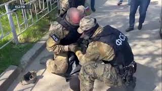 В сети появилось видео с задержанием террориста на автовокзале в Ставрополе