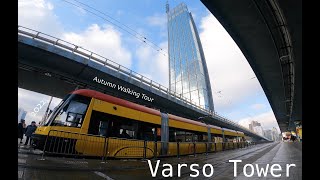 Varso Tower 🇵🇱 Warsaw Autumn Walk (plus inside main lobby), Autumn 2022