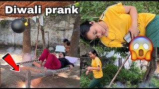 Diwali prank 🔥| बहन बेहोश हो गई | Ginni pandey pranks