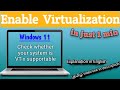 How to enable Virtualization in Windows 11 (English) | VT-x | Today's Encyclo with Aldo| Techno Tips