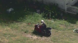 Motorcyclist leads Houston police on chase to Brazoria County