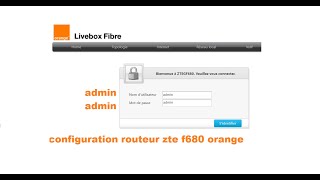 configuration routeur zte f680 livebox orange 2023