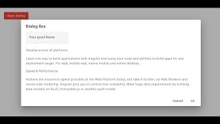 How to Open a Dialog Box in Angular: A Step-by-Step Guide or How to create dialog box
