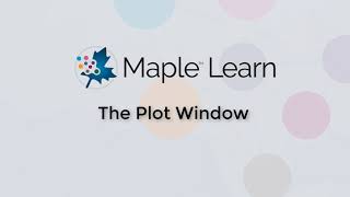 Maple Learn: The Plot Window