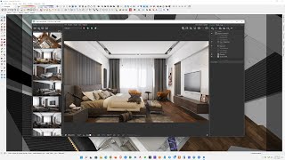 Interior Rendering Settings in Sketchup & Vray Next Tutorial #048   Full Lighting & Render Setup