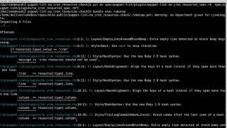 Lint a small ruby code base with rubocop