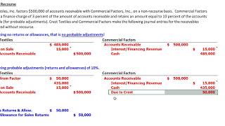 Factoring Accounts Receivable Problem #2