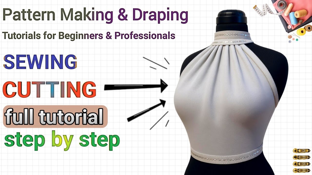 Fashion Design Tutorial Pattern Making Sewing Cutting Draping