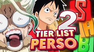 MA TIER LIST PERSONNAGE ANIME 2 (pas sûr que je reste en vie)