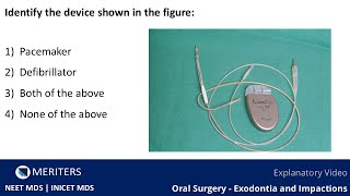 NEET MDS | INICET - Oral Surgery - Exodontia \u0026 Impactions | Explanatory Video| MERITERS #neetmds2025