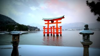 安芸の宮島　冬化粧