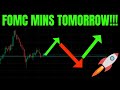 🔥 FOMC MINS TOMORROW!! SPY, ES, TSLA, NQ, BTC, NVDA, AAPL, COIN, META, AMZN, & GOOG PREDICTIONS!! 🚀