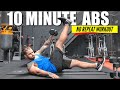 10 EXERCISES AB WORKOUT At Home No Repeat | Zeus Fitness