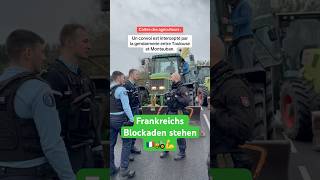 #bauern stellen in #frankreich Straßenblockaden 🇫🇷🚜 #bauerndemo #demo #protest #blockade