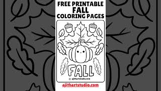 Fall coloring pages | PDF free download