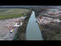 hs2 and the grand union canal near southam february 2025