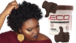 Testing Out New Eco Styler Gels On Type 4 Natural Hair Edges
