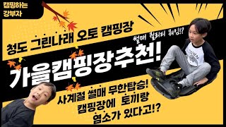 가을캠핑추천! 청도그린나래 오토캠핑장/애견동반/사계절썰매/아랫마을 11사이트후기