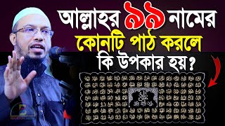 আল্লাহর ৯৯ নামের কোনটি পাঠ করলে কি উপকার হয়? শায়খ আহমাদুল্লাহ Sheikh Ahmadullah