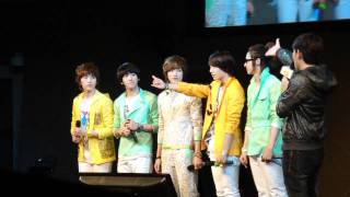 [Fancam] B1A4 SG Showcase - Gongchan's Birthday wish