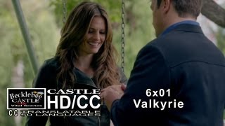 Castle 6x01 "Valkyrie" Proposal Scene Beckett Answer - A Resounding Yes!!  (HD/CC)
