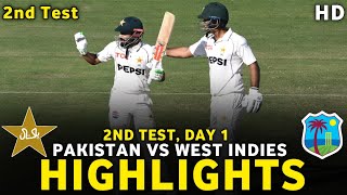 Pakistan vs West Indies 2nd Test DAY 1 Full Match Highlights | PAK vs WI 2nd Test DAY 1 Highlights