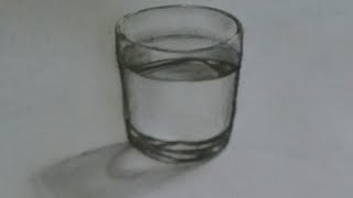 How to draw a beautiful glass. Tricks art for kids.