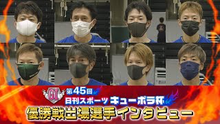 「GⅠ第45回日刊スポーツ キューポラ杯」優勝戦出場選手インタビュー